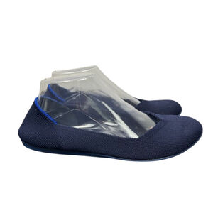 Rothy's Flat Ballet Shoes Women 8 Maritime Navy Round Toe Slip On Comfort Casual